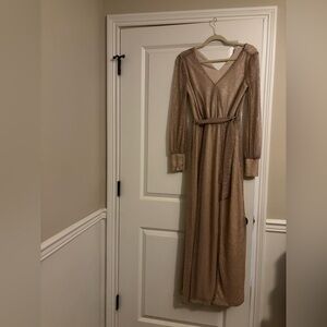 Baltic Born Shimmering Tan Maxi Dress